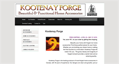 Desktop Screenshot of kootenayforge.com