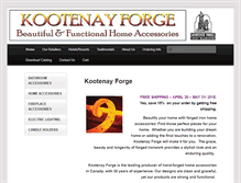 Tablet Screenshot of kootenayforge.com